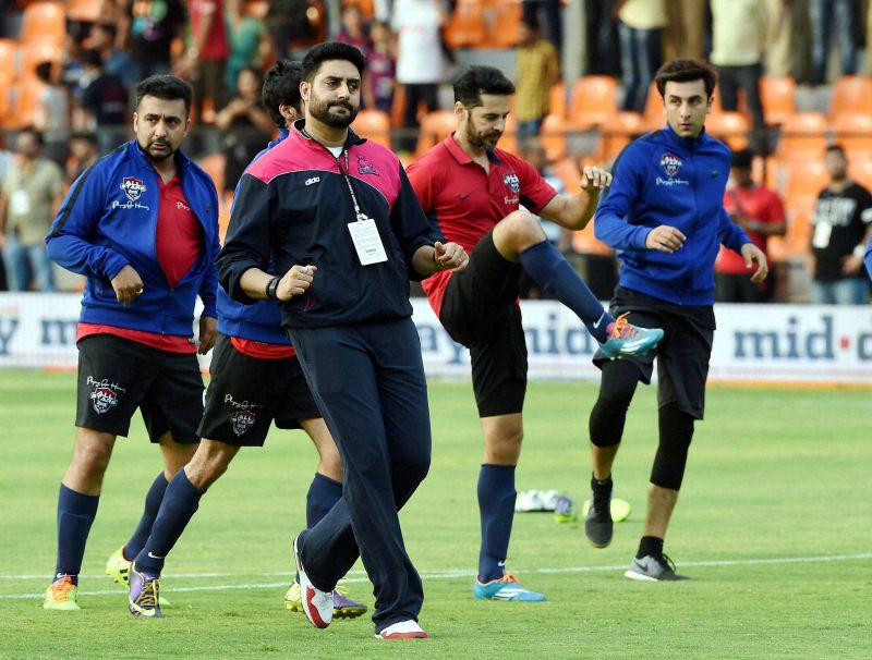 Bollywood stars gave the Indian cricketers a run for their money. (Photo: PTI)