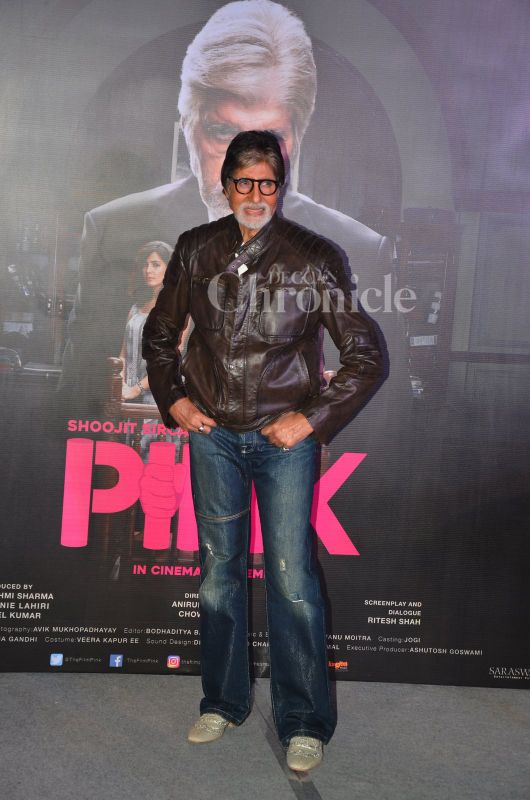 Amitabh Bachchan, Taapsee Pannu and others at Pinks trailer launch Amitabh Bachchan, Taapsee Pannu and others at Pinks trailer launch