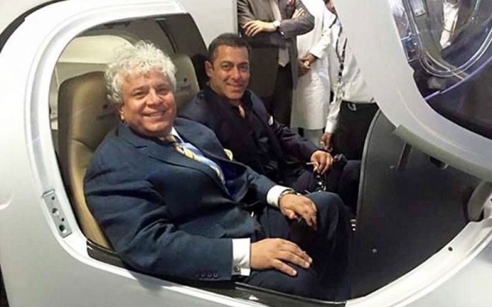 Salman Khan takes a break from Sultan to visit college and fly a plane in Gondia Salman Khan takes a break from Sultan to visit college and fly a plane in Gondia