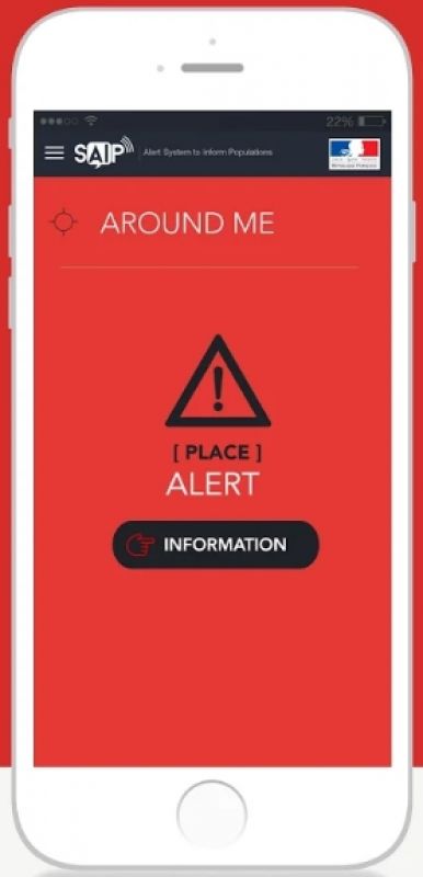 Francs terror alert app