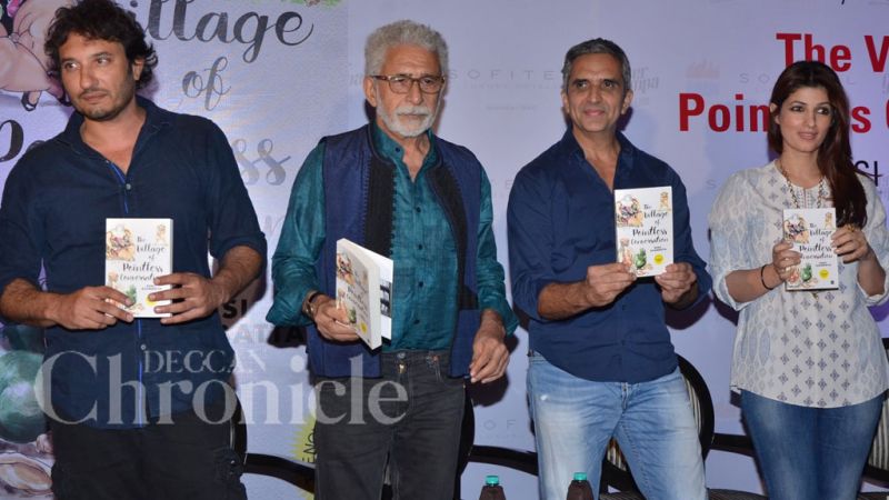Homi, Twinkle and Naseerudin launch book inspired by Finding Fanny Homi, Twinkle and Naseerudin launch book inspired by Finding Fanny