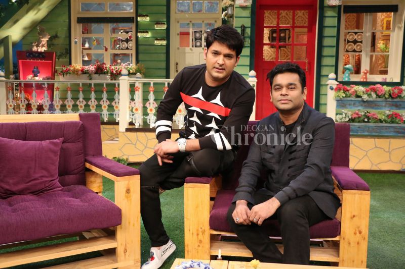 A R Rahman has a fun time on Kapil Sharmas show A R Rahman has a fun time on Kapil Sharmas show