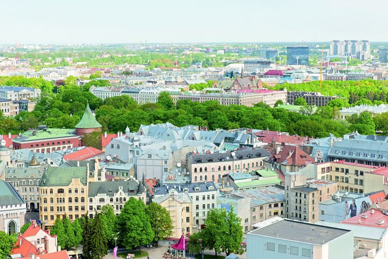 Panoramic view of Riga
