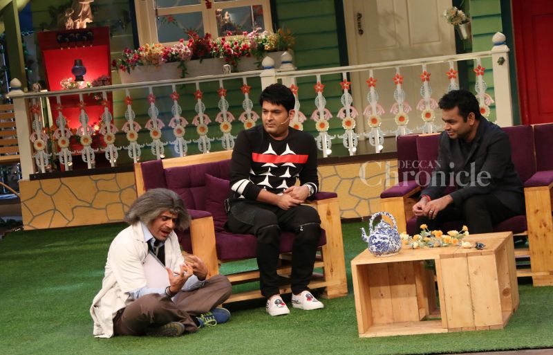 A R Rahman has a fun time on Kapil Sharmas show A R Rahman has a fun time on Kapil Sharmas show