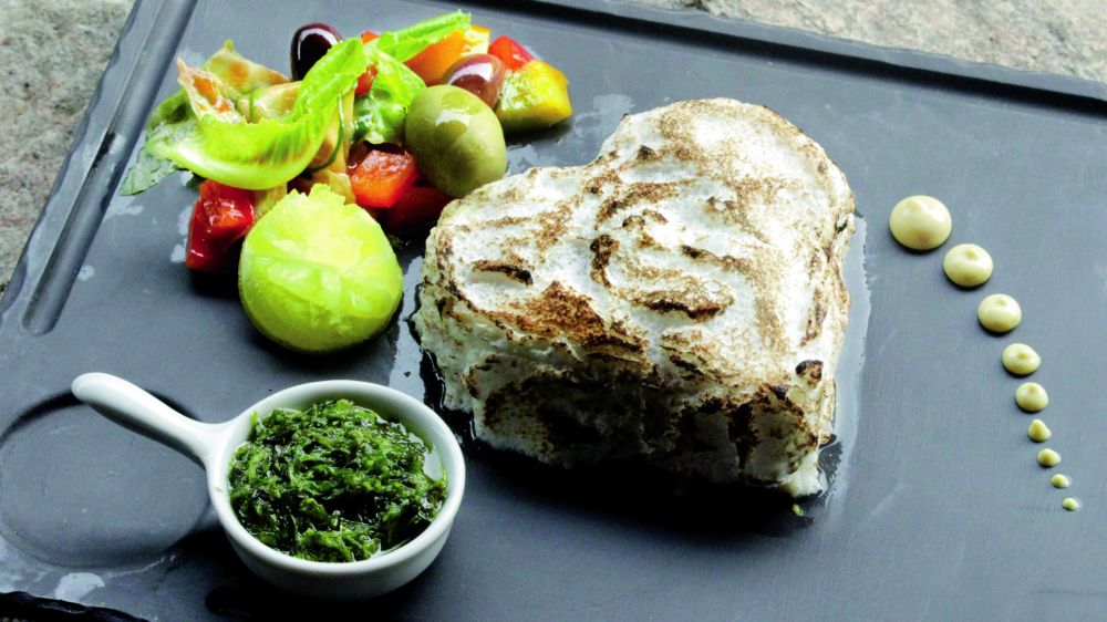Salt crusted baked red snapper, salsa Verde (Photos:Arun S. Nair)