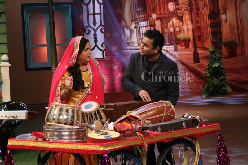 A R Rahman has a fun time on Kapil Sharmas show A R Rahman has a fun time on Kapil Sharmas show