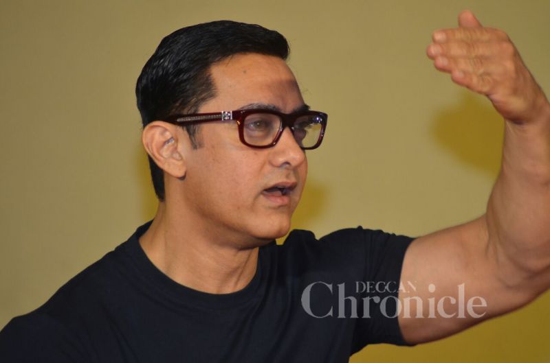 Aamir Khan launches Dangals second poster Aamir Khan launches Dangals second poster