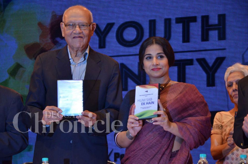 Vidya Balan speaks up for women empowerment at Youth For Unity event