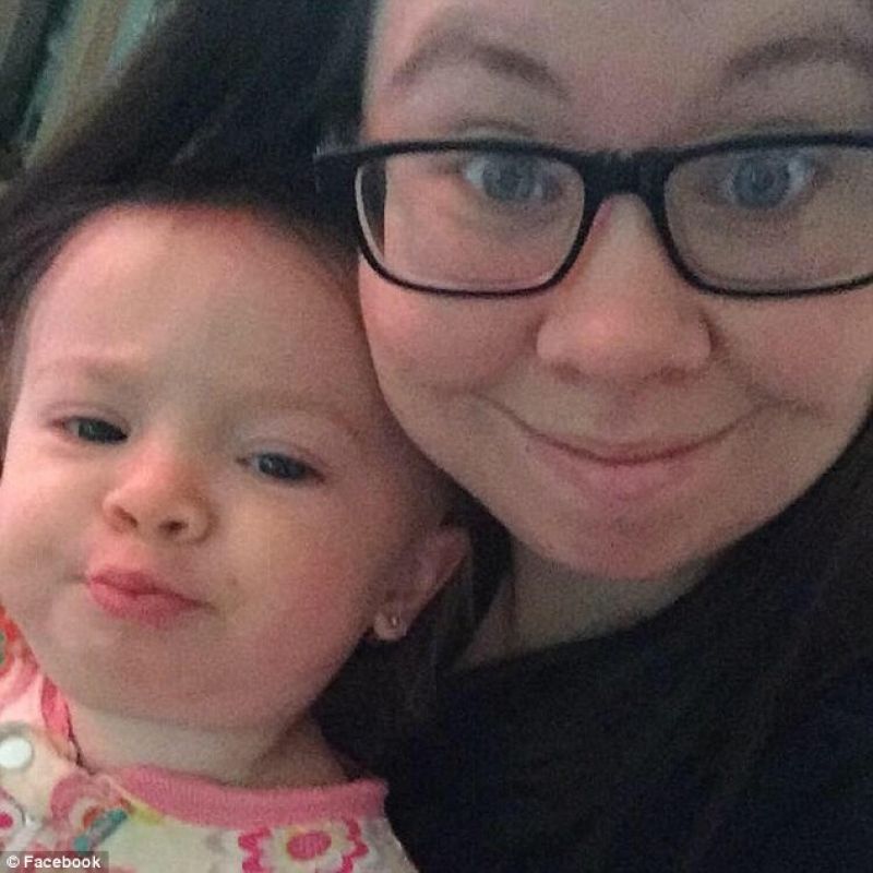 Amber bobo with her two-year-old daughter who was brutally raped and murdered. (Photo: Facebook)