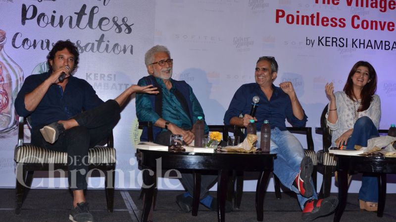 Homi, Twinkle and Naseerudin launch book inspired by Finding Fanny Homi, Twinkle and Naseerudin launch book inspired by Finding Fanny