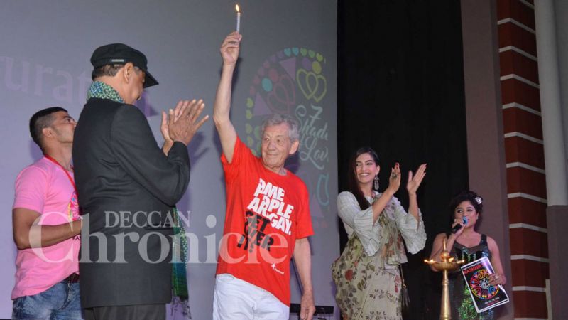 Sonam Kapoor and Ian Mckellen attend opening ceremony of Kashish MQIFF