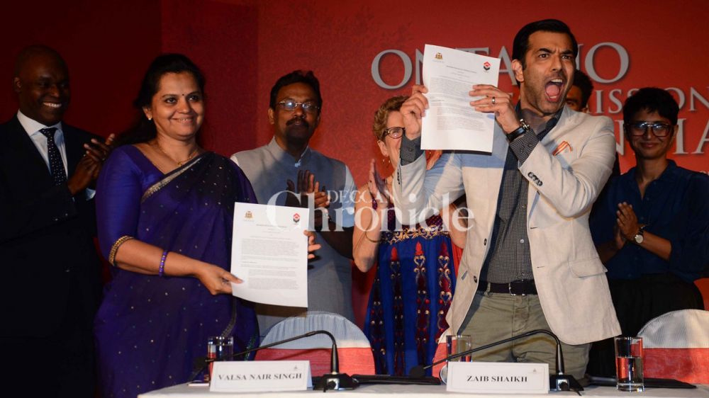 Ranveer Singh and Kiran Rao attend MOU signing ceremony