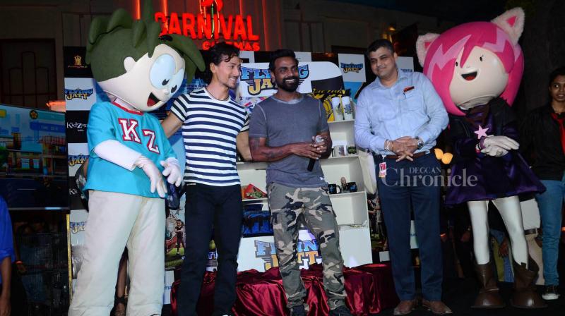 Tiger Shroff and Remo Dsouza promote A Flying Jatt