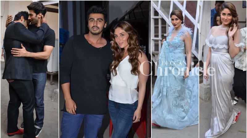 Kareena, Arjun and Aditya snapped at Mehboob studio