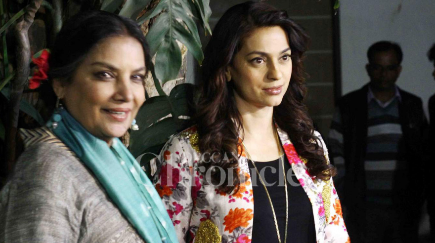 Juhi Chawla encouraged me to take up Chalk N Duster: Shabana Azmi Juhi Chawla encouraged me to take up Chalk N Duster: Shabana Azmi