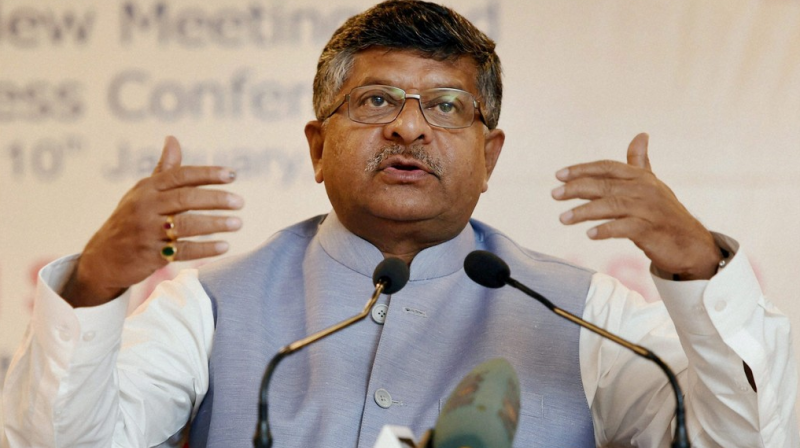 Union Communications Minister Ravi Shankar Prasad (Photo: PTI)