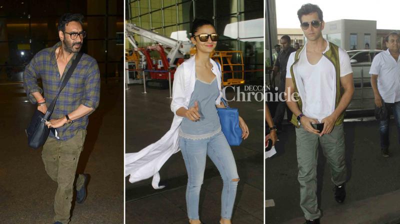 Ajay, Sonam, Hrithik, Alia, Vaani look classy as they are snapped at airport