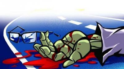 The car had hit four people who were rushed to a hospital, but two of them succumbed to their injuries. 