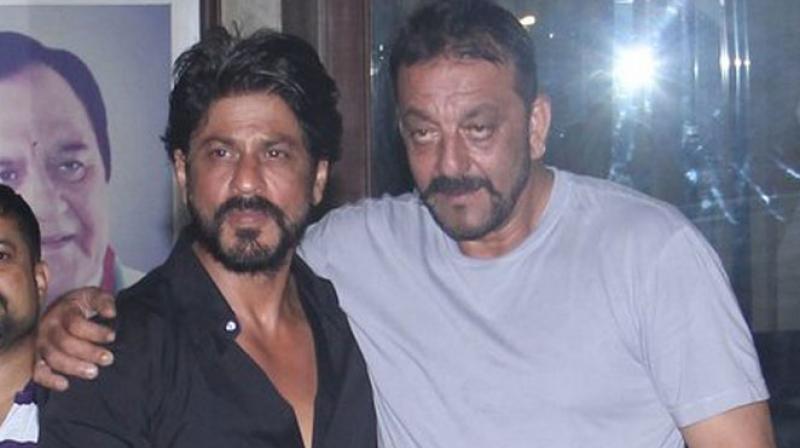 Shah Rukh Khan visits Sanjay Dutt night before Fan trailer launch Shah Rukh Khan visits Sanjay Dutt night before Fan trailer launch