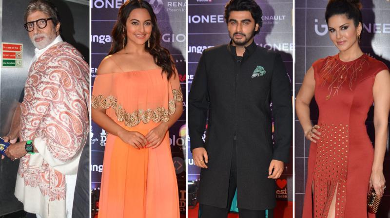 Amitabh, Sonakshi, Sunny and more walk the red carpet at an award show