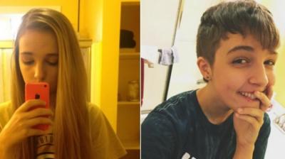 Transgender teens are posting photos of themselves – before and after their gender transition – on social media sites like Twitter and Instagram. (Photo: Twitter/ @crucifalex)