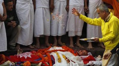The Nepali Congress President passed away in the wee hours of Wednesday. He was 79. Yogi also confirmed media reports that a bed was booked for the veteran leader from Monday morning. (Photo: PTI)