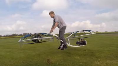 Colin Furze's hoverbike (Photo: Screengrab)