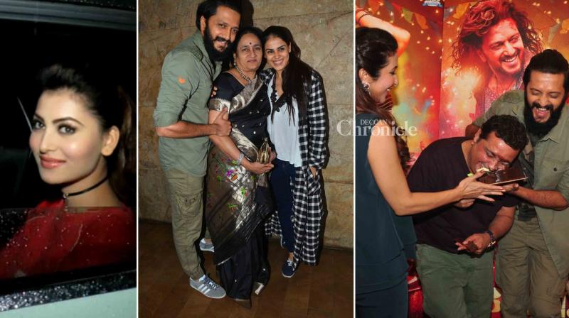 B-Town catches Banjo screening while Riteish hosts one for family