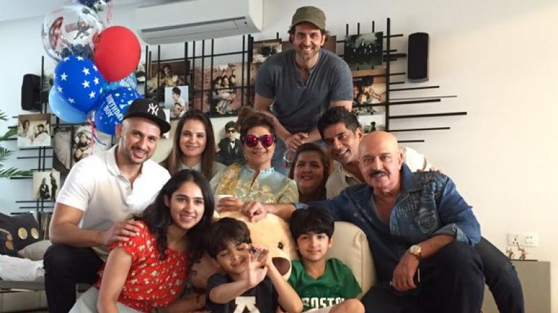 Hrithik shared a family picture and wrote, \May we all leave this world a slightly better place for our children. Happy birthday Ray. And thank you all for the love n wishes.\