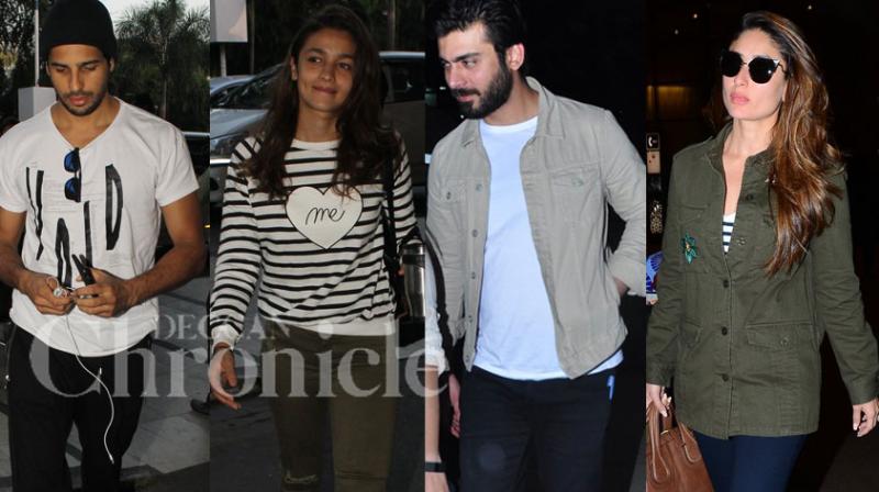 Sidharth, Alia, Fawad return from film promos, Kareena back from holiday