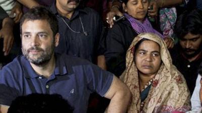 Vemula's mother said while Congress Vice President Rahul Gandhi had come twice and consoled the family; there was no such response from the Prime Minister. (Photo: PTI)