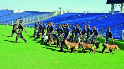 A Mumbai-based security firm was incharge of the first T20 between India and Sri Lanka in Pune.