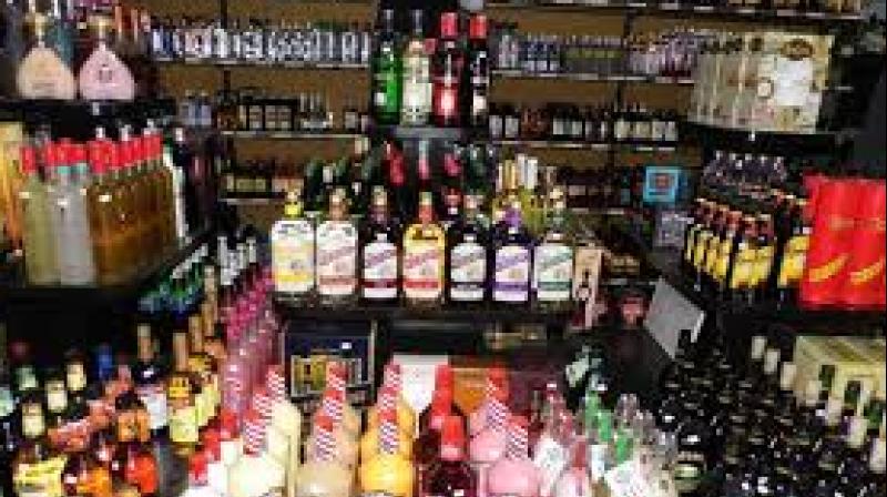 The police seized 936 bottles of liquor and 184 beer bottles from the suspects.