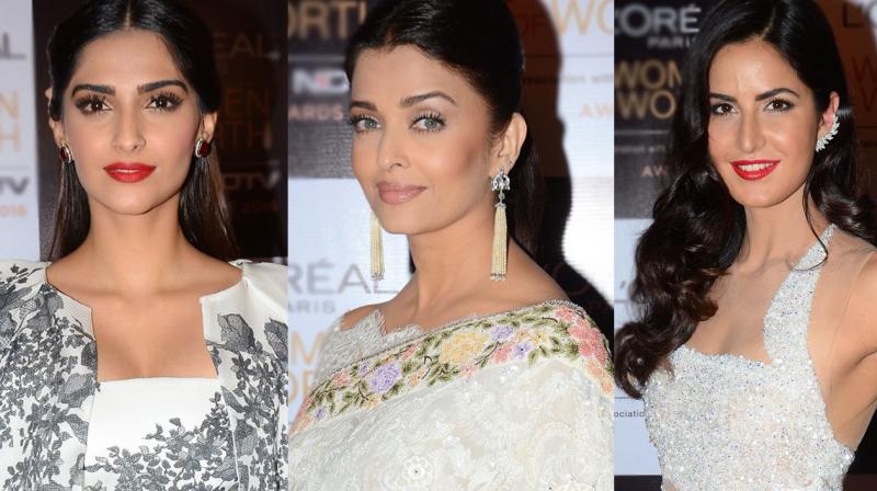 Sonam, Aishwarya and Katrina dazzle in white at an award show