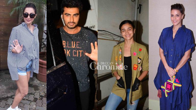 Alia, Arjun, Malaika, Neha look glamorous as they step out