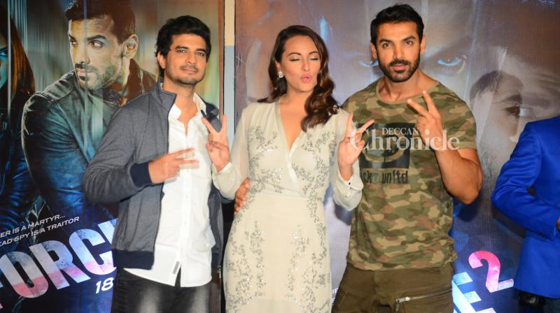 John, Sonakshi and Tahir enthrall at Force 2 trailer launch