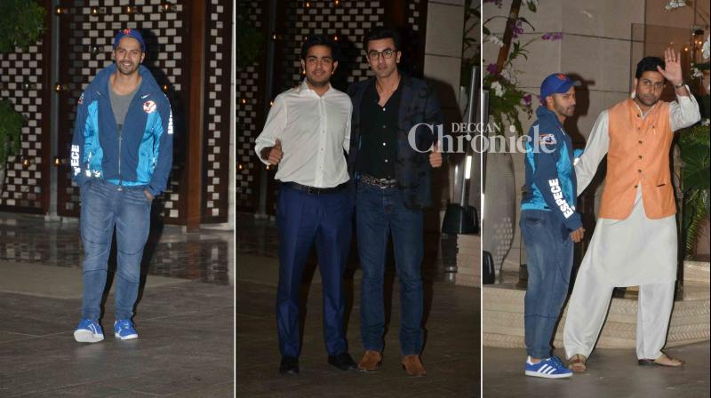 Ranbir, Varun, Abhishek, John step out to discuss football