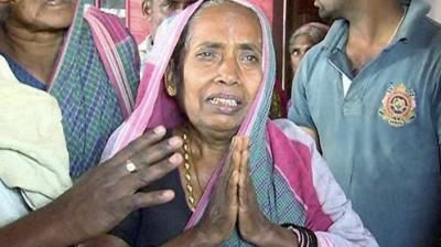 Lance Naik Hanumanthappa's family Hubli : Lance Naik Hanumanthappa Koppad's mother at their home in Betadoor village in Hubli on Tuesday. (Photo Credit: PTI)