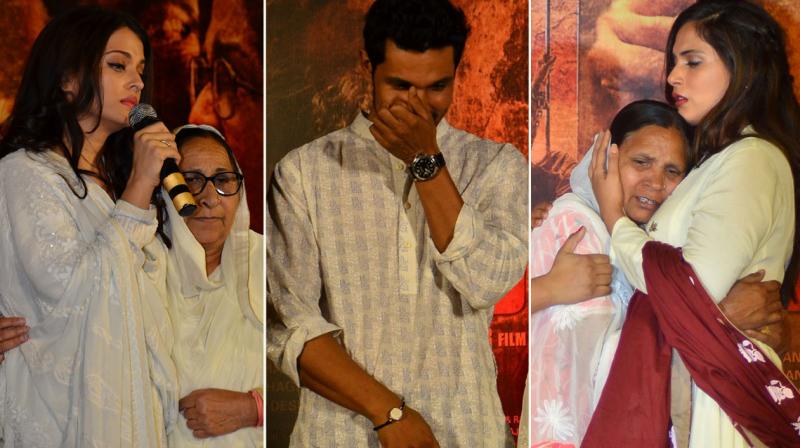 Aishwarya, Randeep and Richa break down at Sarabjit prayer meet