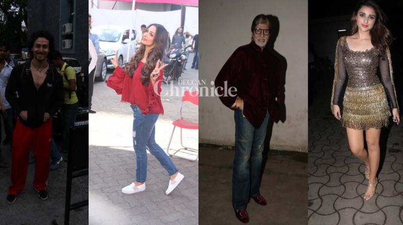 Snapped: Big B, Tiger Shroff, Parineeti Chopra, Malaika Arora Khan step out in style