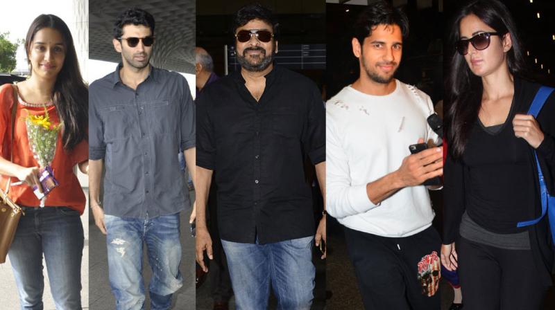 Shraddha, Aditya, Chiranjeevi, Sidharth, Katrina spotted at the airport