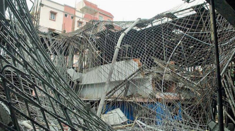 Two people were killed when an old building collapsed at Padmarao Nagar in Chilkalguda during Monday midnights rain. (Representational image)