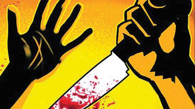 Police said Vijay alias Vijaya Kumar, 40, from Gandhi Colony was reading newspaper in a public place, when the gang members surrounded and hacked him to death using sickles and knife at around 9 am.