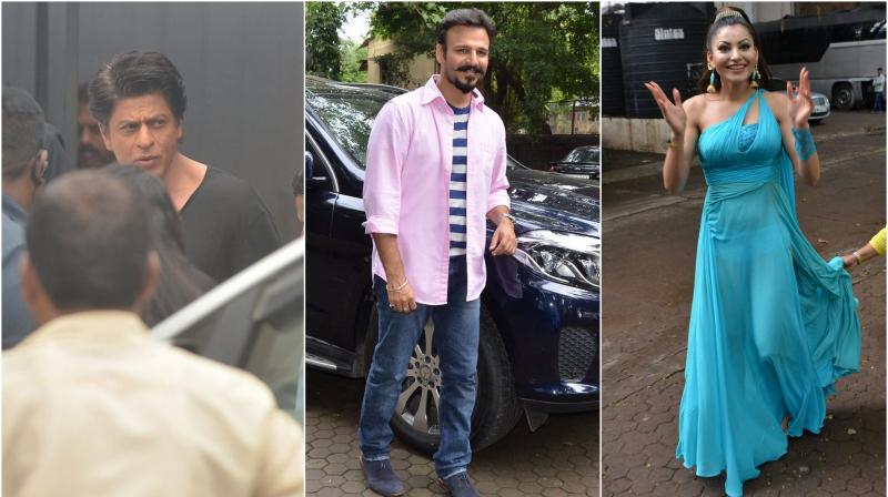 Shah Rukh Khan, Vivek Oberoi, Urvashi and others snapped at Mehboob studio