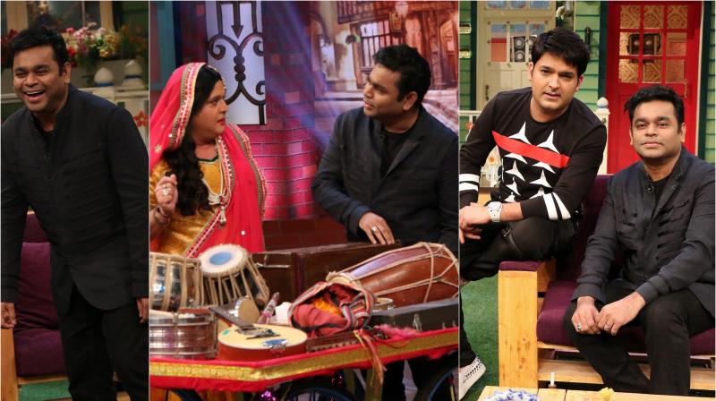 A R Rahman has a fun time on Kapil Sharmas show A R Rahman has a fun time on Kapil Sharmas show