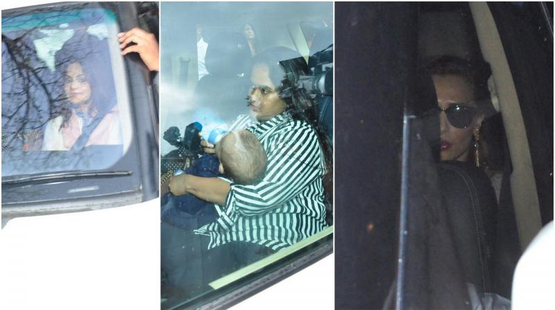 After HCs verdict, Iulia Vantur, Alvira and Arpita pay Salman Khan a visit After HCs verdict, Iulia Vantur, Alvira and Arpita pay Salman Khan a visit