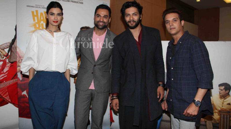 Abhay, Diana, Ali and Jimmy promote Happy Bhag Jayegi