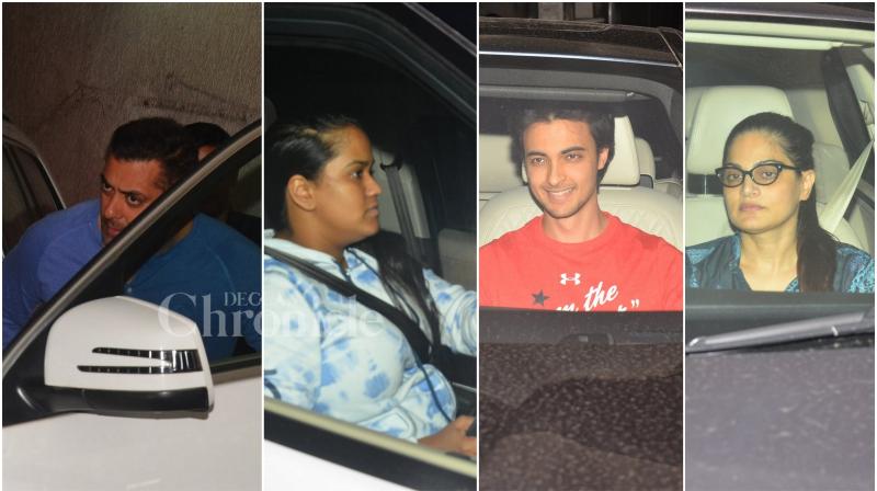 Snapped: Salman Khan not in the mood for papz as he heads out with family Snapped: Salman Khan not in the mood for papz as he heads out with family