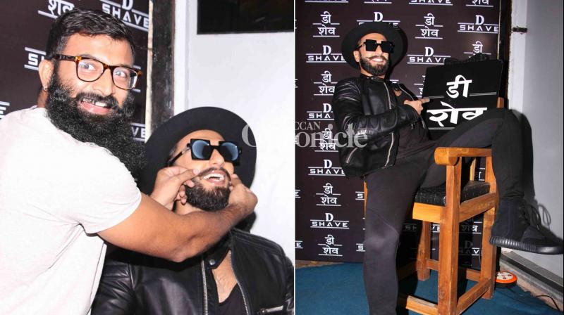 Ranveer Singh displays his swagger at salon launch