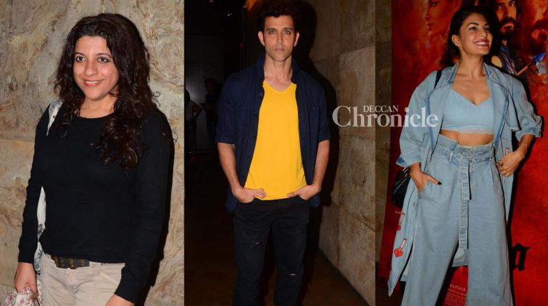 Hrithik, Jacqueline, other Bollywood stars catch screening of Mirzya